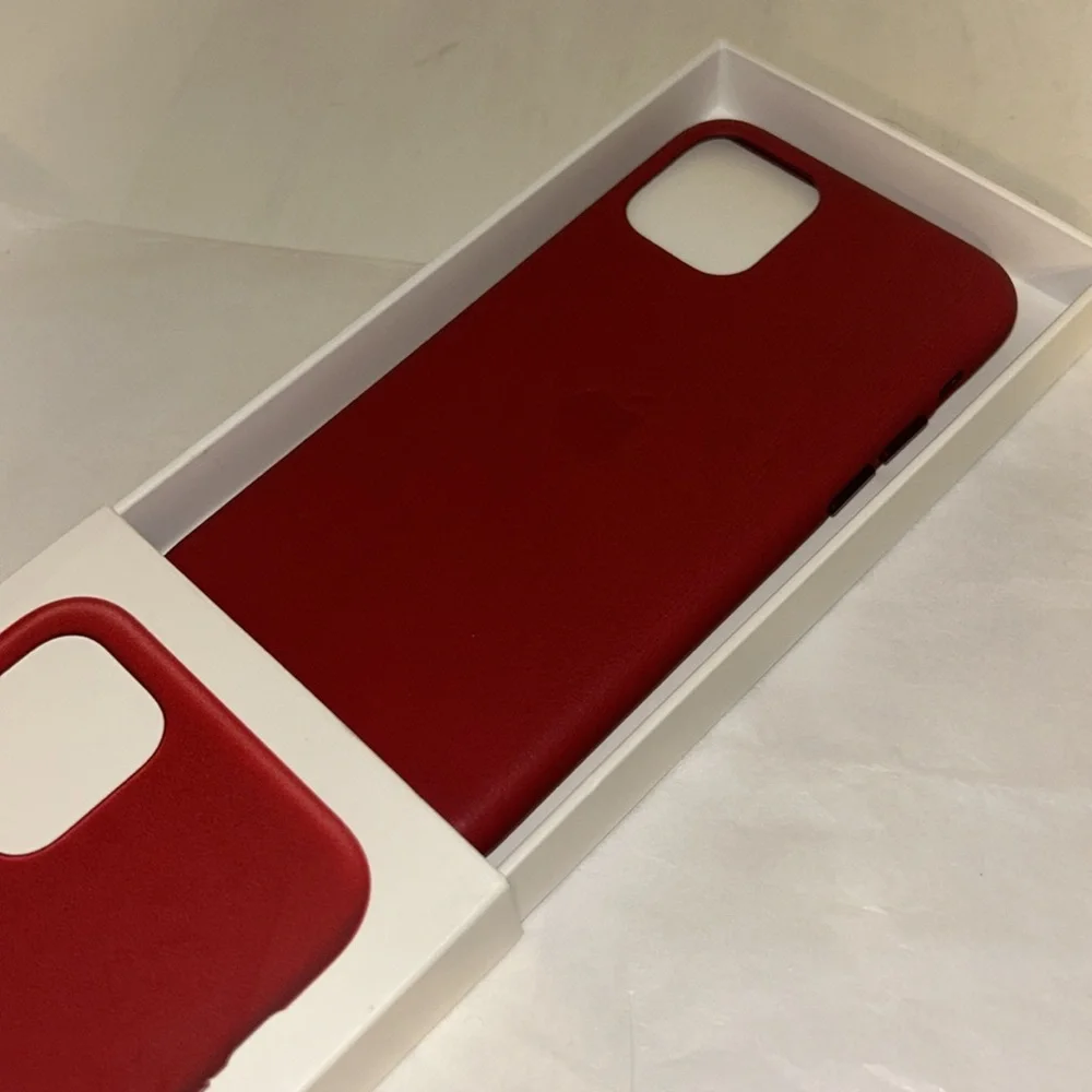 Apple iPhone 11 Pro Leather Case - Red new never used